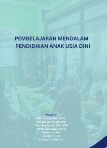 Pembelajaran Mendalam Pendidikan Anak Usia Dini